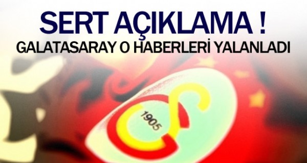 G.Saray'dan sert aklama!